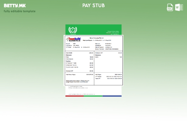 Модерен стил Teambuild решенија Шаблон за уплатница Ptr Ltd